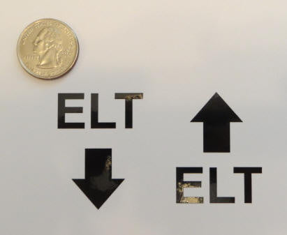 ELT w/Arrow Sticker