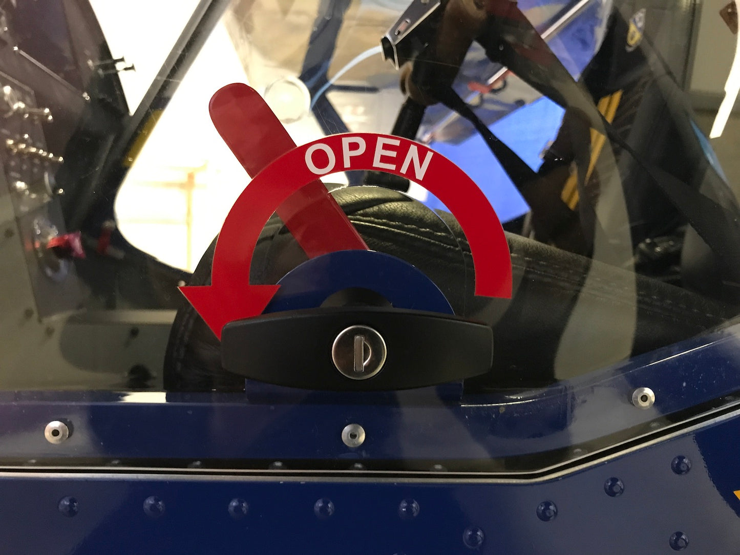 "OPEN" Door Sticker