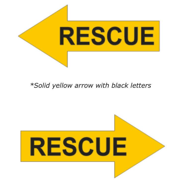 "RESCUE" Sticker