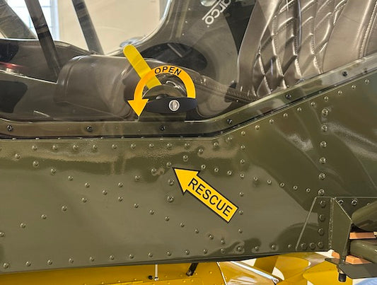 "OPEN" and RESCUE" Sticker Set